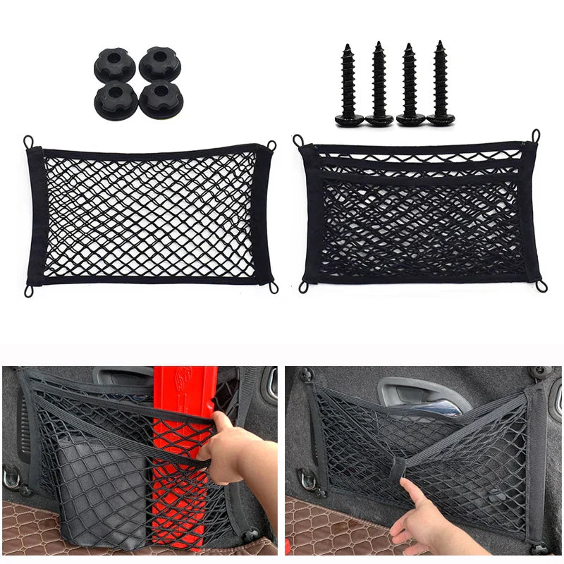 BowLift | Stretchable Mesh Cargo Net Car Storage Organizer Pocket