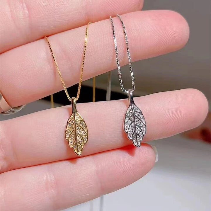 BowLift | Nature Sparkle Tree Leaf Pendant Necklace