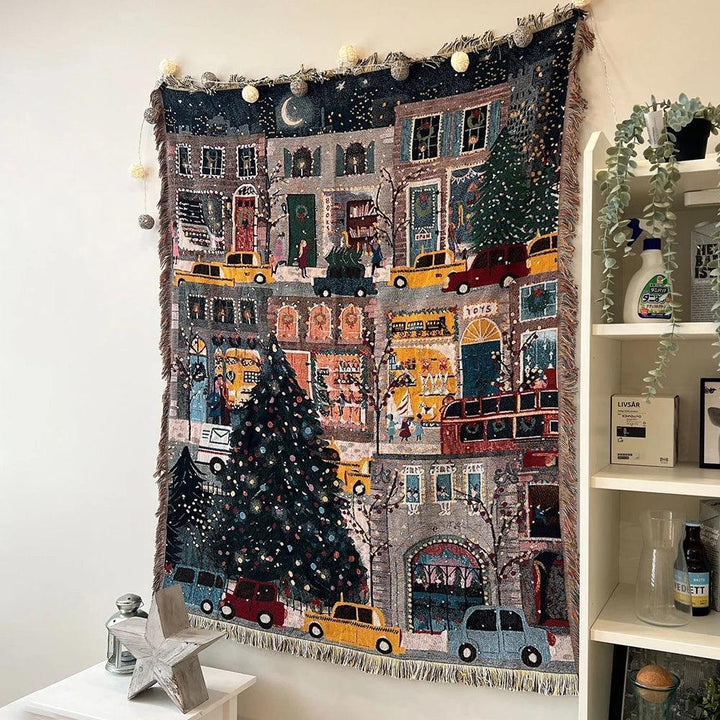 BowLift | Christmas Blanket Nutcracker and Stars Pattern