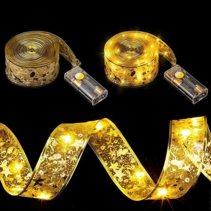 BowLift | Glowing LED Ribbon Pattern Elegant Christmas Decoration