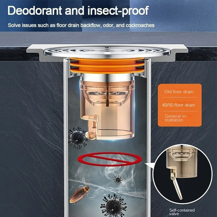 BowLift | Magnetic Self-Closing Anti-Odor Bathroom Strainer Cover
