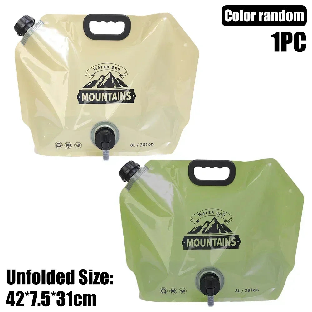 BowLift | HydraPakx Foldable Water Carry Bag 8 L | With Handle & Spout | For Camping, Hiking & Outdoor