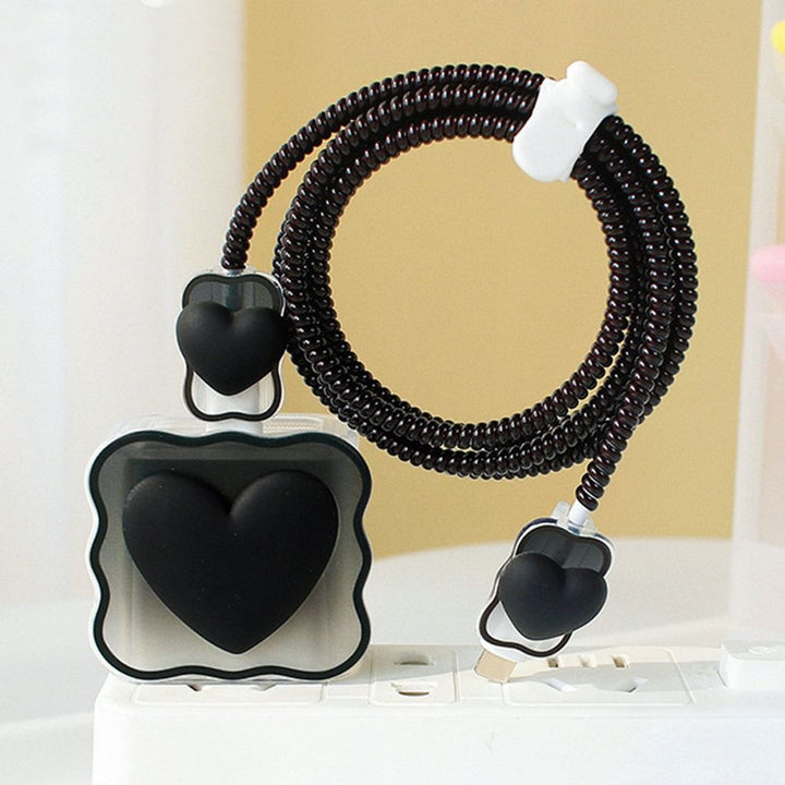BowLift | Transparent Love Charging Cable Protector Case