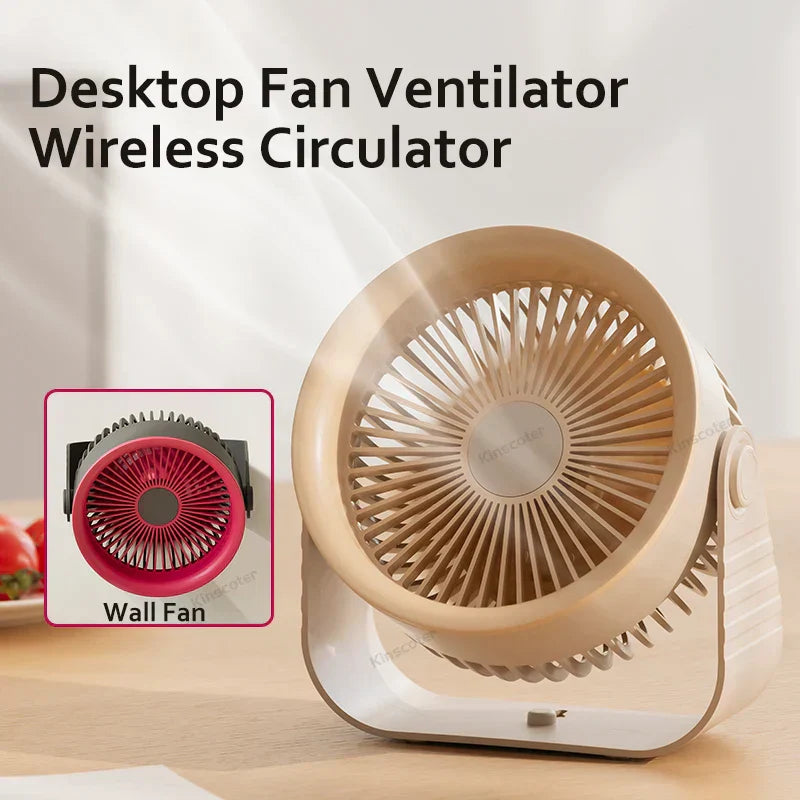 BowLift | Brisano Mini Fan | 3600 mAh Battery | 4 Levels & USB | Compact & BPA-free