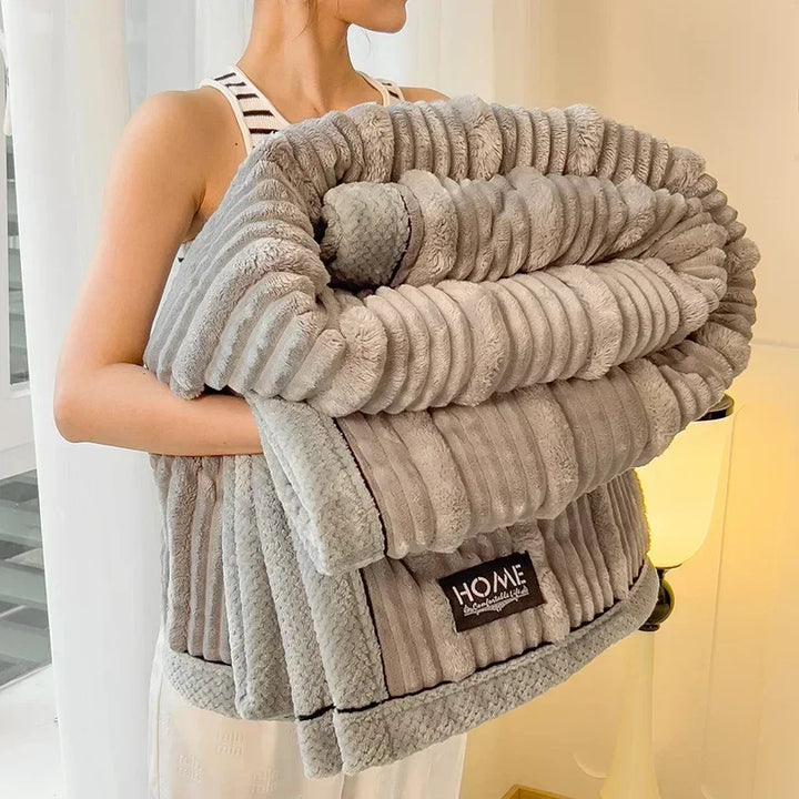 BowLift | Cuddly Blanket BunnySoft | Extra Thick & Warm | Coral Fleece | Double-Sided Soft