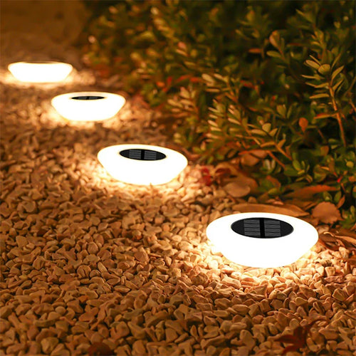 Solar Outdoor Pathway 4-Piece Lights Bowlift