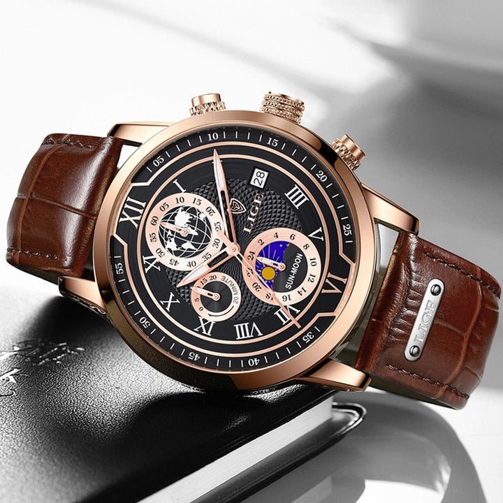 BowLift | Classic Chronograph Men’s Watch | Stylish & Functional Luxury Wristwatch for Every Occasion