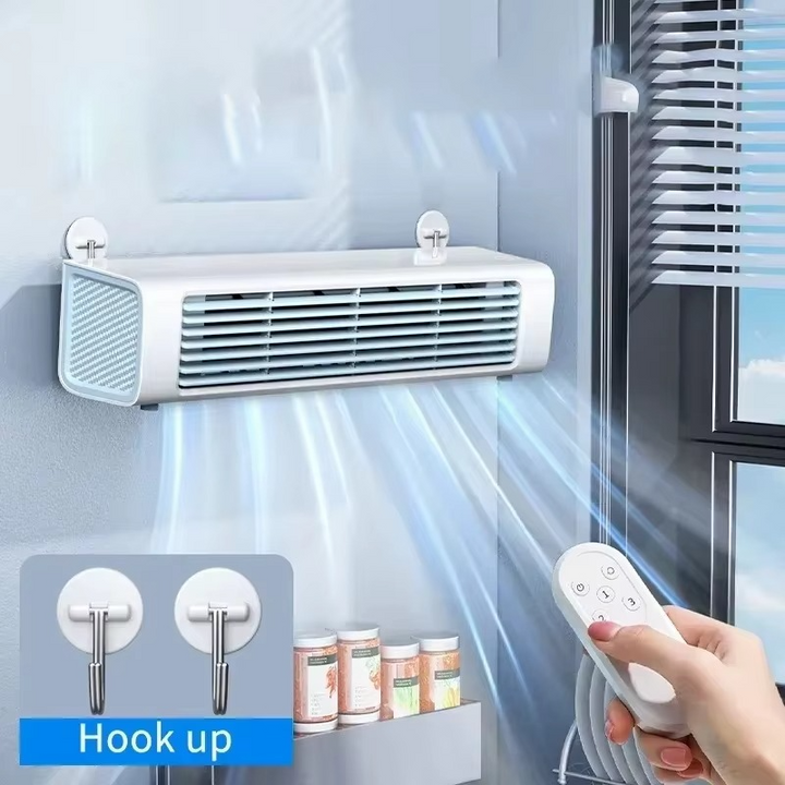 BowLift | Ultra-Quiet Wall-Mounted Bladeless Fan - Powerful & Compact Air Cooler for Home and Office