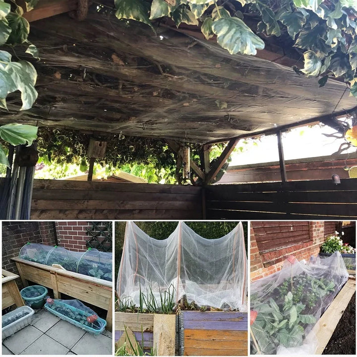 BowLift | GARDIVIA Vegetable Protection Net | High-Density Insect Net Made of Polyethylene | UV Resistant & Breathable | For Raised Beds & Vegetable Cultivation