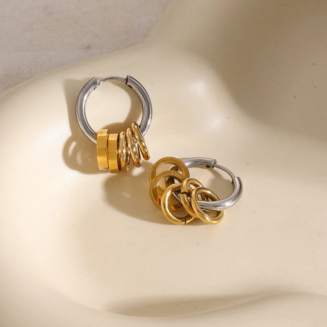 BowLift | Dainty Huggie Hoop Spiral Earrings