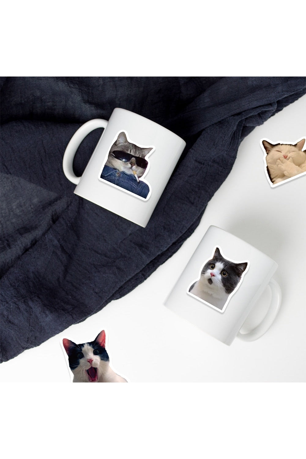 Cat Fun Stickers 50 Pieces | Bowlift