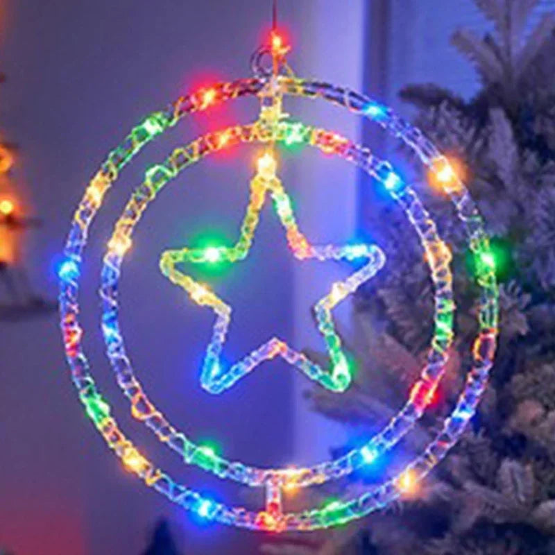 BowLift | LED Christmas Ring Light LumiRing | USB-powered | 8 Light Modes | Warm White & Colorful | Decoration for Christmas & Celebrations