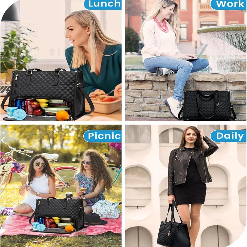 BowLift | 2-in-1 Laptop Bag with Insulated Lunch Compartment