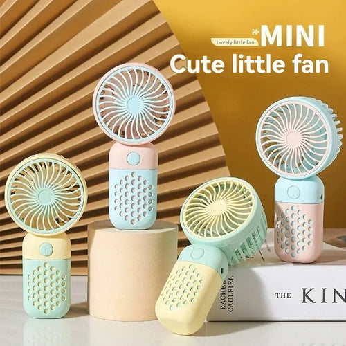 2024 New Cartoon Handheld Charging Fan - Cute and Portable Mini USB Pocket Fan for Students | Bowlift