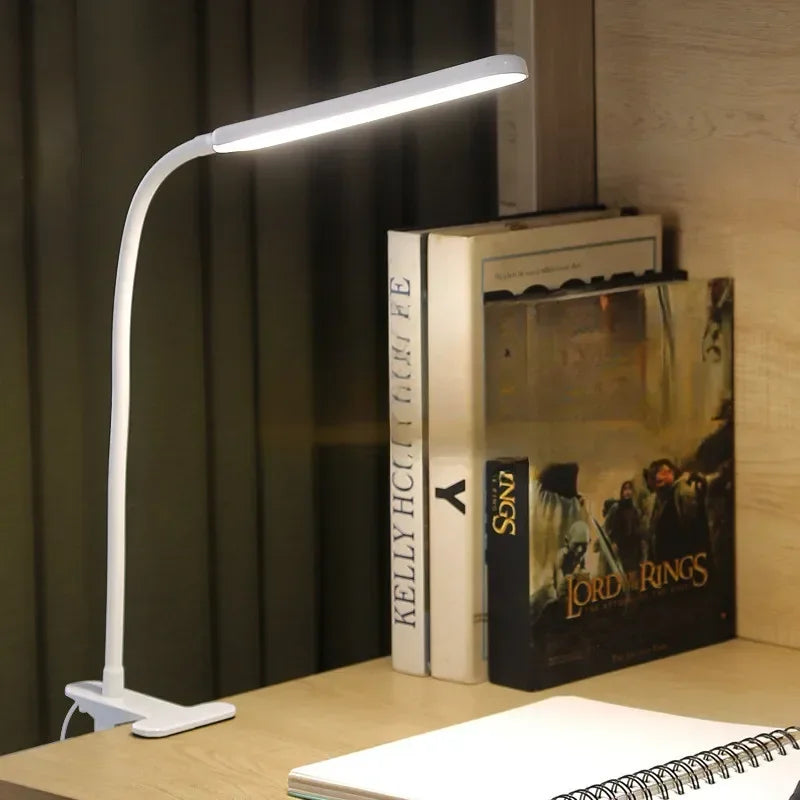BowLift | LED Clamp Light LumaFlex | 3 Light Colors & 10 Brightness Levels | USB Operation | Flexible Gooseneck | Eye-Friendly & Dimmable