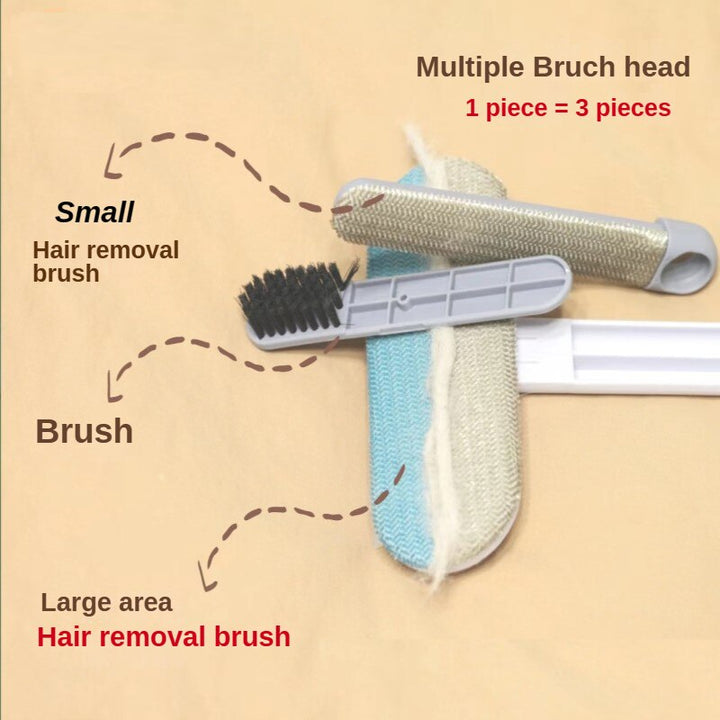 BowLift | 3in1 Pet Hair Lint Remover Window Cleaner Brush
