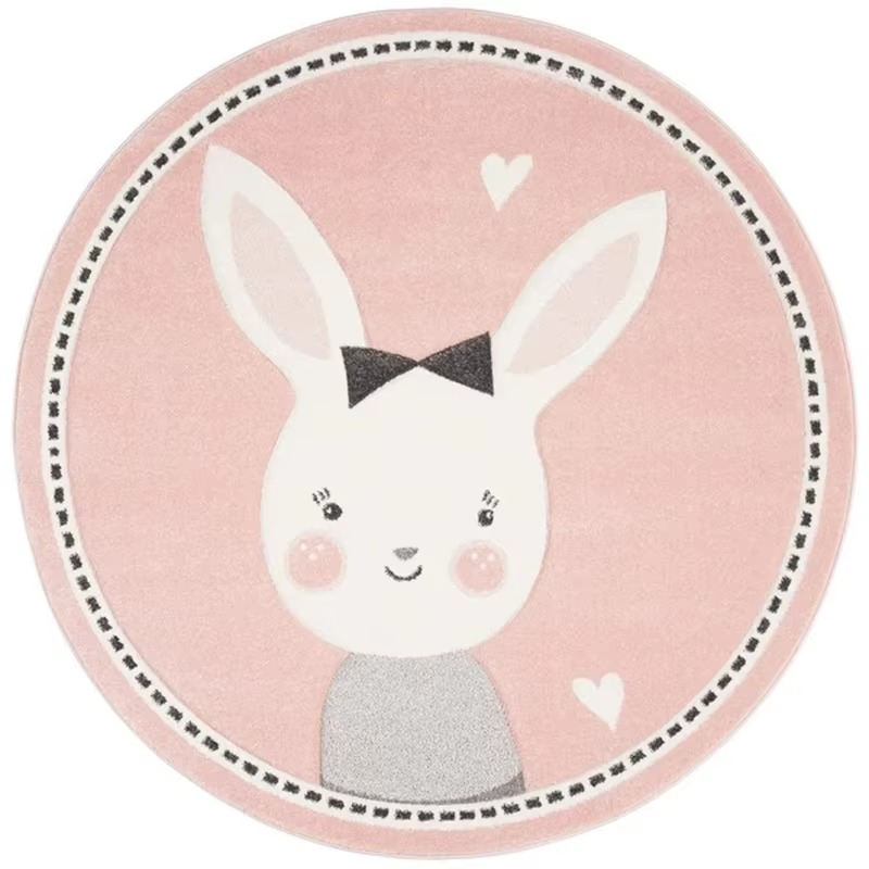 BowLift | Soft Round Cartoon Baby Play Mat for Nursery and Living Room
