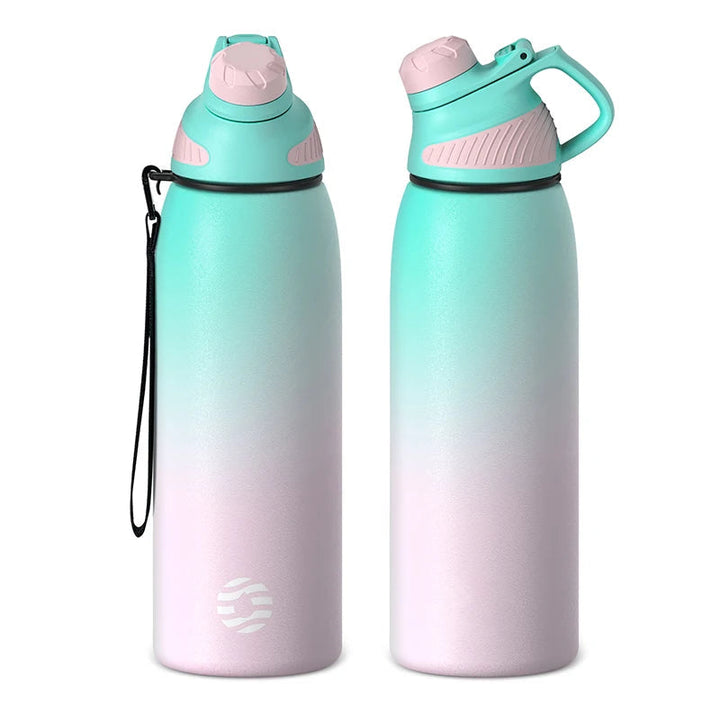 Stainless steel vacuum bottle 1000 ml with magnetic lid | Bowlift