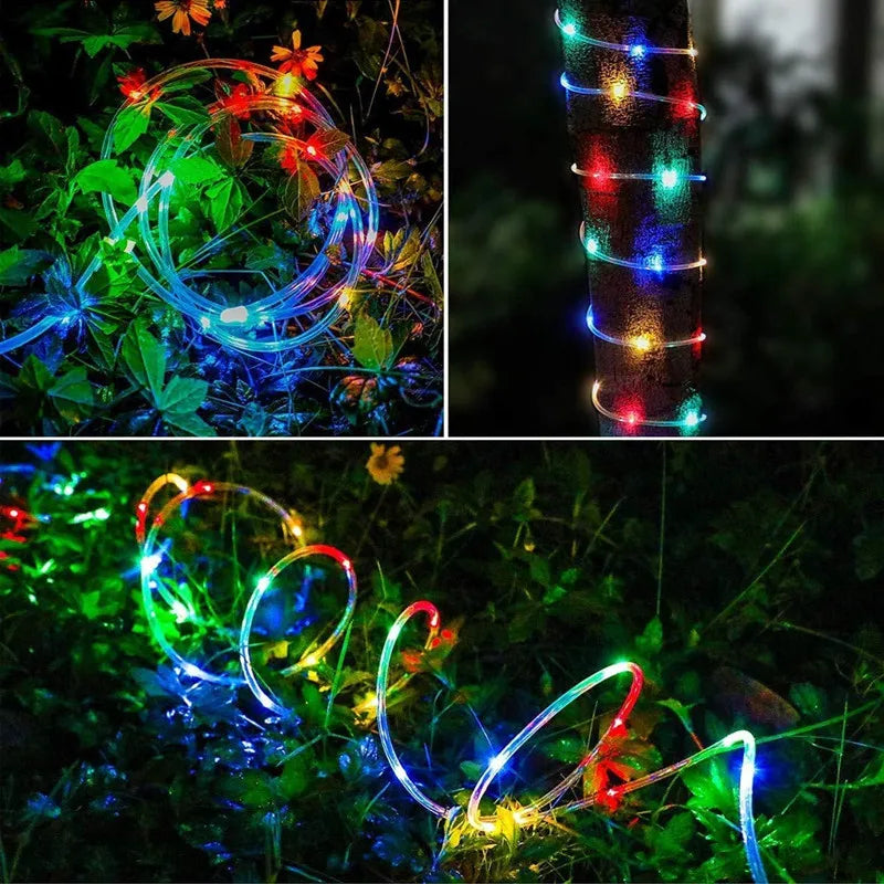 BowLift | LumiSolar String Lights Outdoor | 7–32 m | Solar Powered & Waterproof | 8 Light Modes | Christmas, Garden & Party Lighting