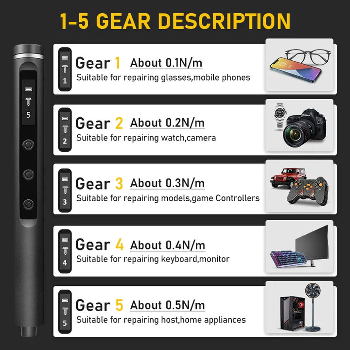BowLift | Magnetic Precision Electric Screwdriver Set
