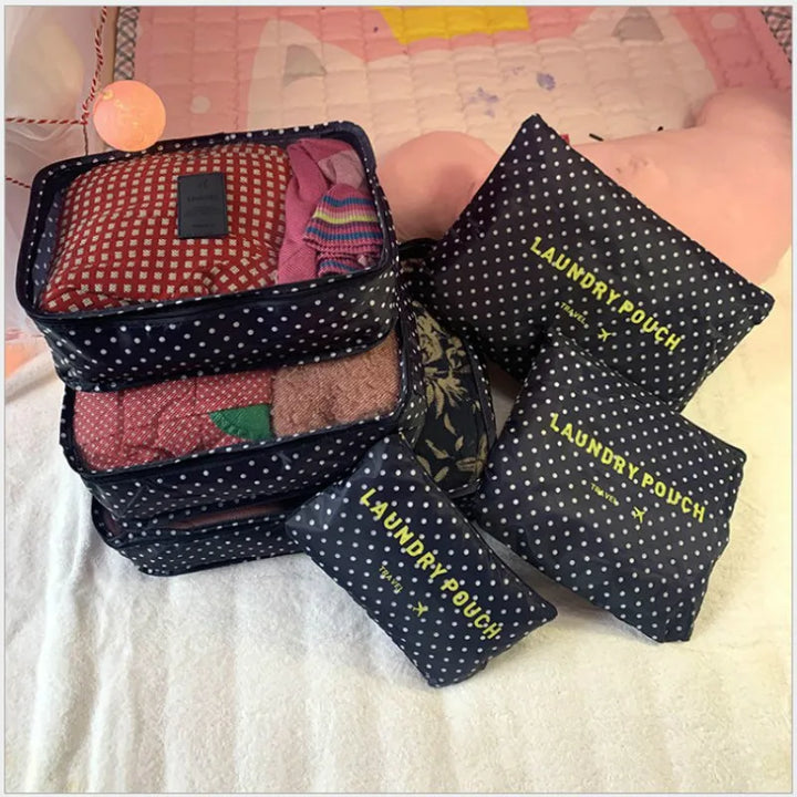 BowLift | TRAVORO Packing Cube Set | 6-piece | Waterproof & Extra Volume | Suitcase Organizer for Men