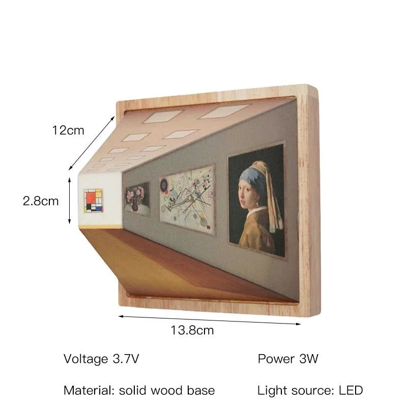 BowLift | DimenLamp - 3D LED Lamp - Modern Wall Decoration - Unique Gift Idea