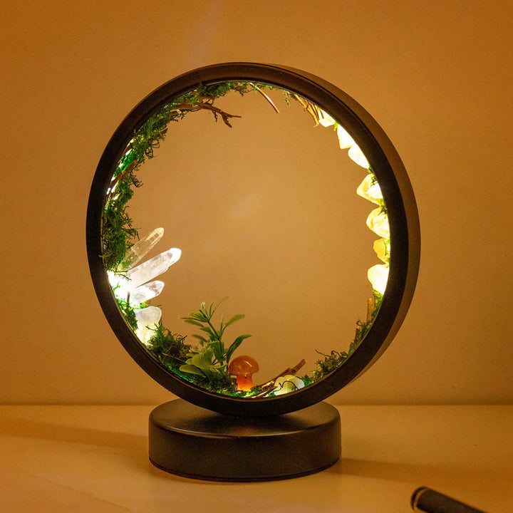 CrystalGlow Luxe Circle Night Lamp | Bowlift