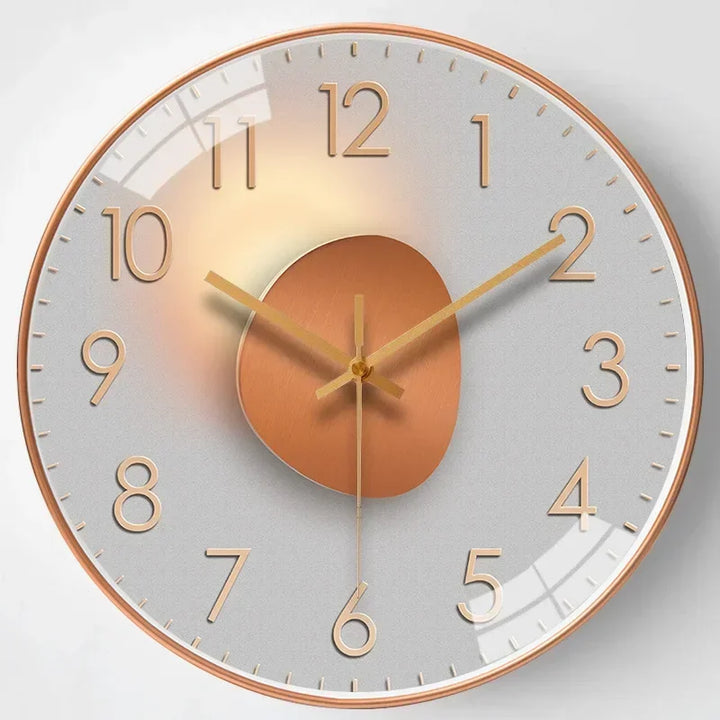 BowLift | Timeless Whisper™ | Silent Classic Wall Clock | Non-Ticking Design for Bedroom & Office Decor