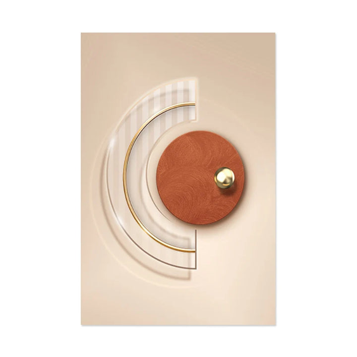 Harmonious Abstract Geometry Modern Aesthetics Wall Art Fine Art Canvas Prints Posters Pictures For Contemporary Apartment Living Room | Bowlift