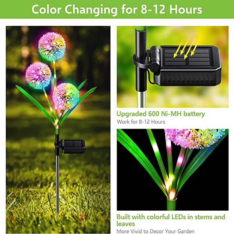 BowLift | Garden Glow Solar-Powered Dandelion Lights