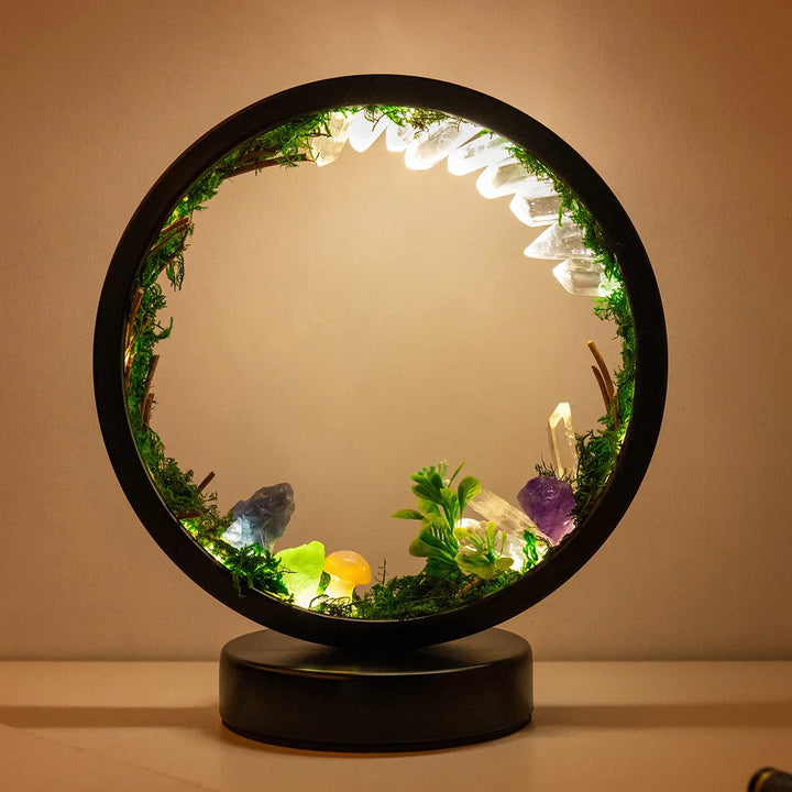 CrystalGlow Luxe Circle Night Lamp | Bowlift
