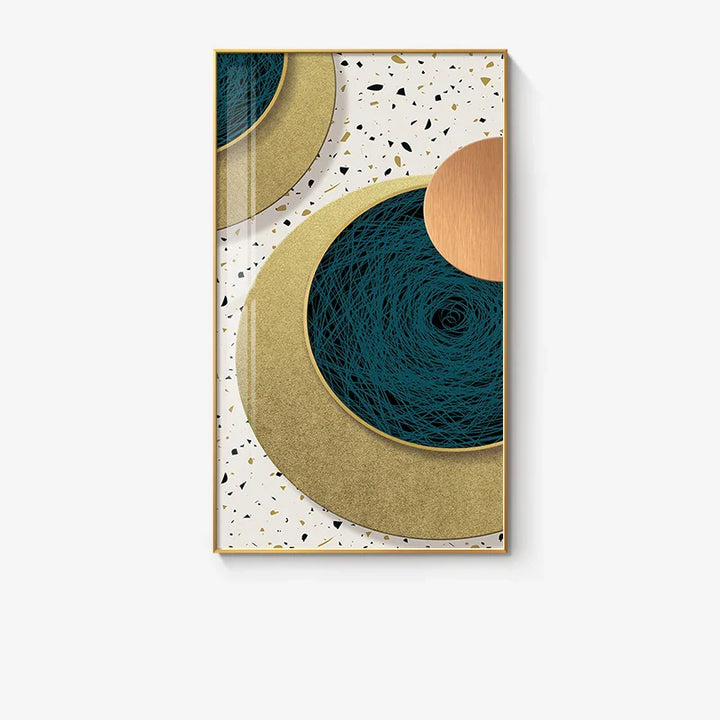 Modern Abstract Geometric Circles Wall Art Fine Art Canvas Prints Pictures For Luxury Living Room Dining Room Hotel Bedroom Home Office Art Decor | Bowlift