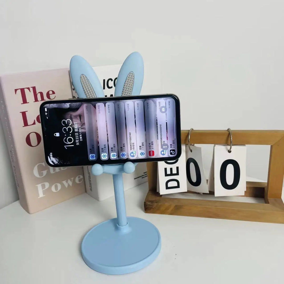 BowLift | HoppelStand Handy Holder | Height Adjustable & Tiltable | Cute Rabbit Design | For Phone & Tablet