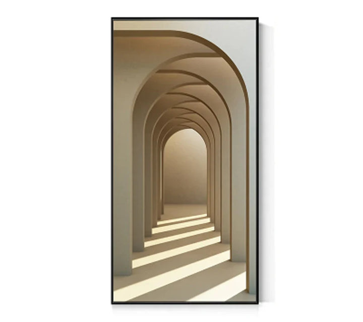 Modern Abstract Minimalist Arches Architecture Wall Art Fine Art Canvas Prints Pictures For Entrance Hall Foyer Living Room Home Office Decor | Bowlift