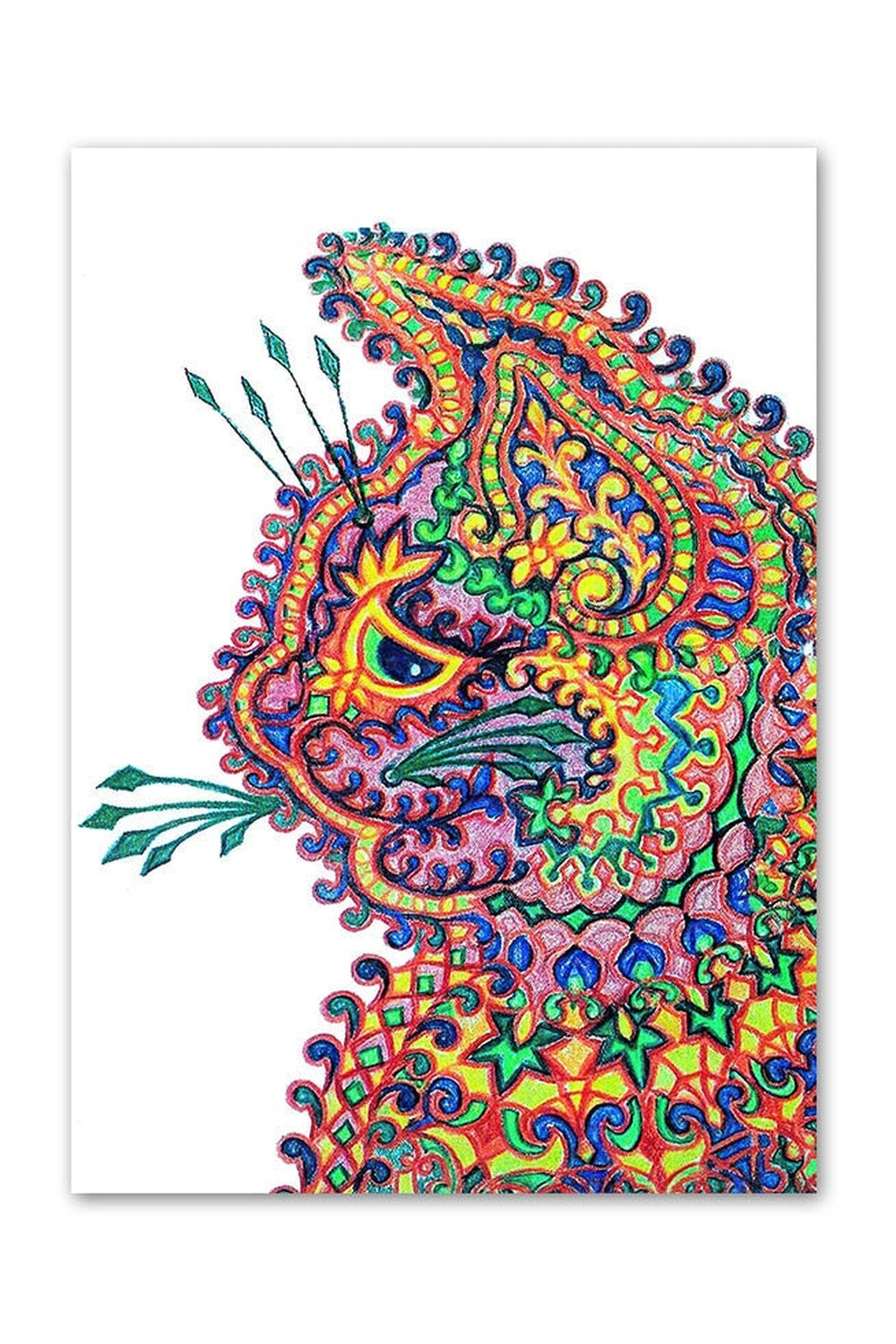 Wain Cats Psychedelic Poster | Bowlift