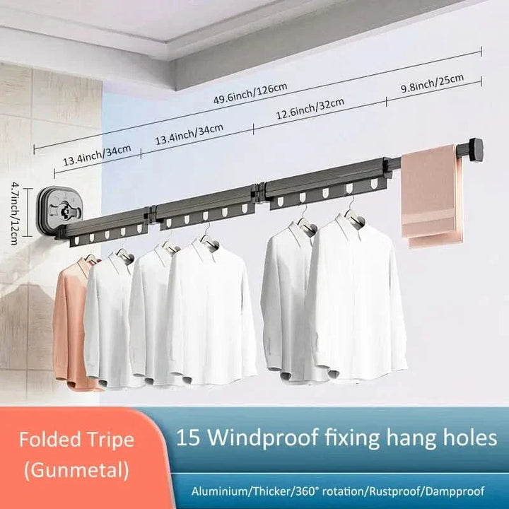 BowLift | WandLuft Flex – Folding Clothes Dryer for Space-Saving Drying