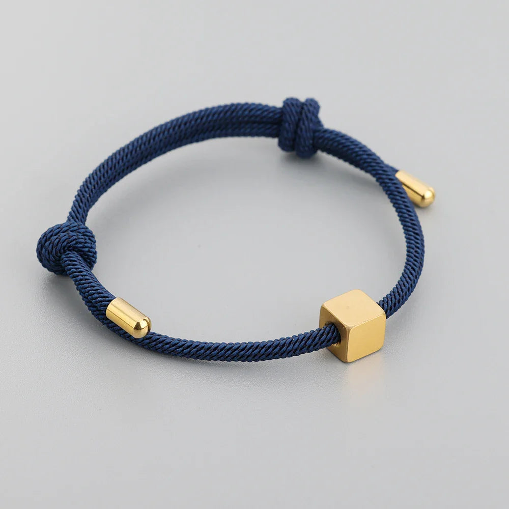 BowLift | Adjustable Couples Box Letter Initial Bracelets