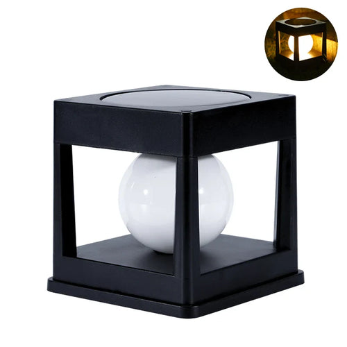 BowLift | Solar Garden Lantern LUMOVIA DuoLight | 2 Light Colors | IP65 Waterproof | For Ground, Terrace & Stake Mounting | 11.8 x 11.8 x 11.5 cm