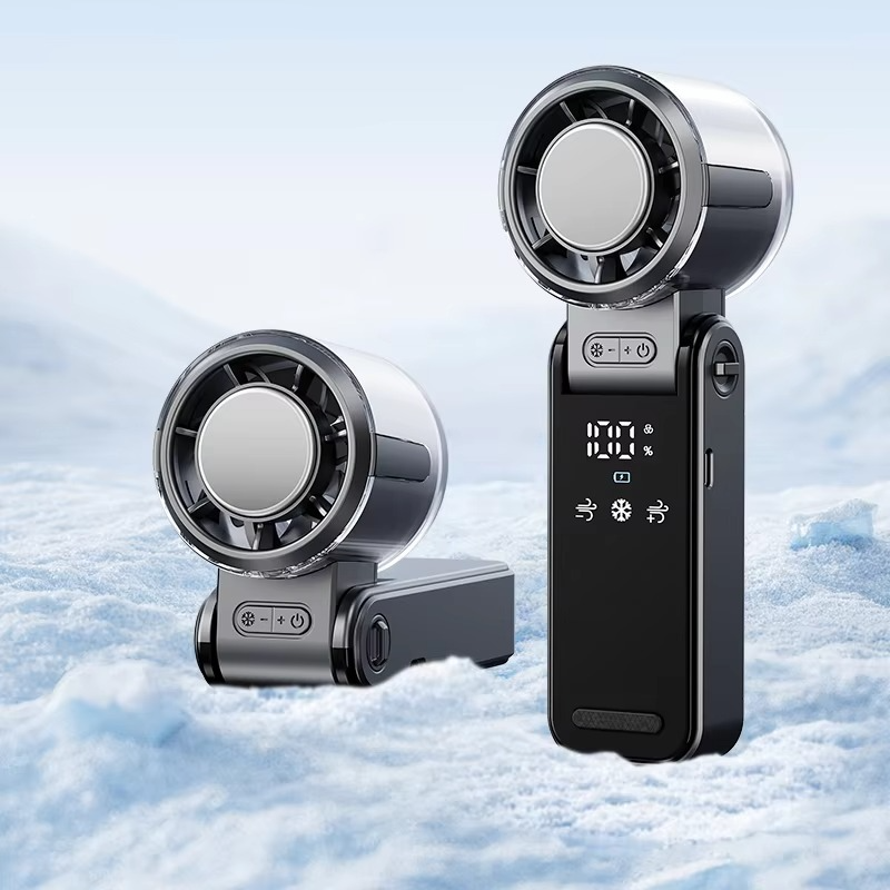 Foldable Turbine Handheld Fan with Integrated Ice Pack | Bowlift