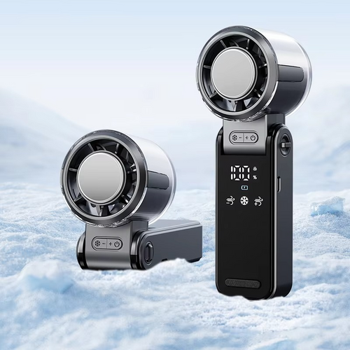 Foldable Turbine Handheld Fan with Integrated Ice Pack | Bowlift