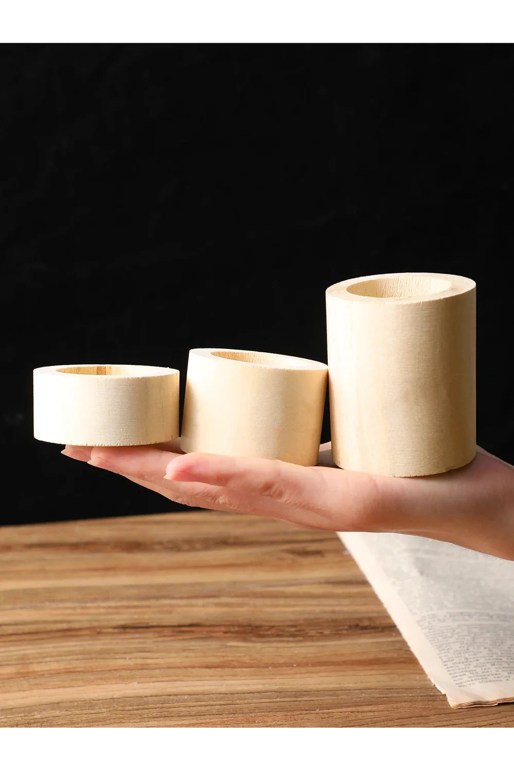 Wood Candle Holder | Bowlift