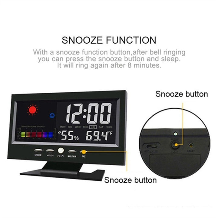 BowLift | Alarm Pro LCD Weather Station Clock