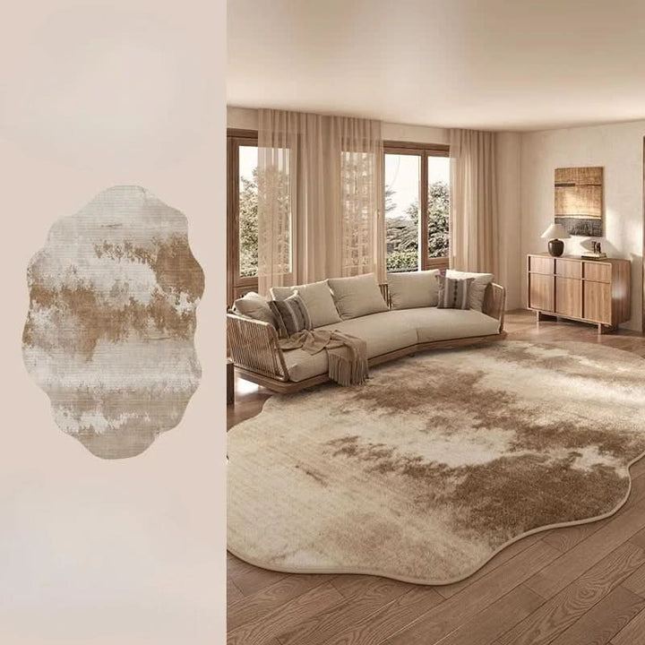 BowLift | Irregular Plush Washable Rug for Bedroom and Living Room