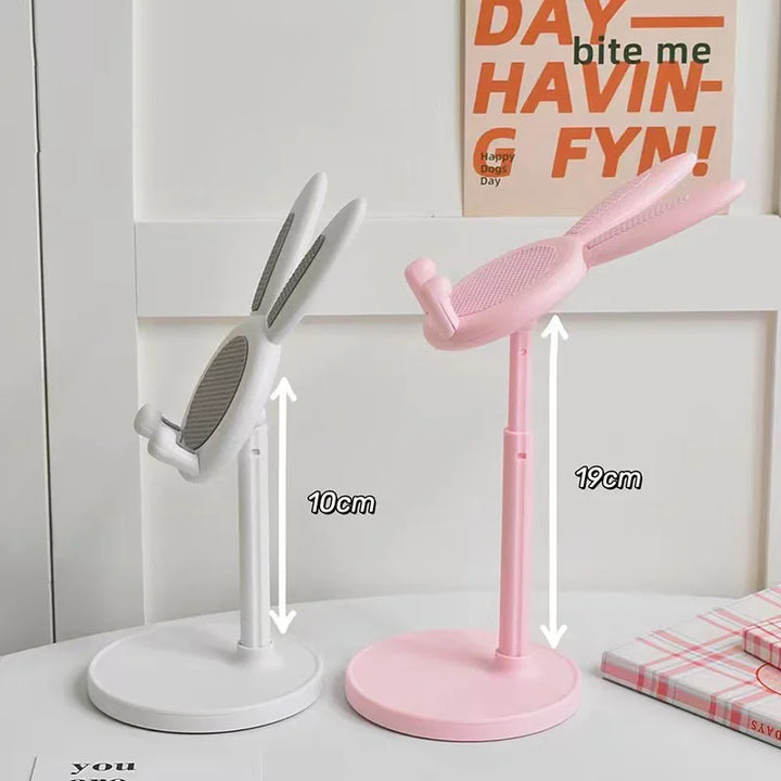 BowLift | HoppelStand Handy Holder | Height Adjustable & Tiltable | Cute Rabbit Design | For Phone & Tablet
