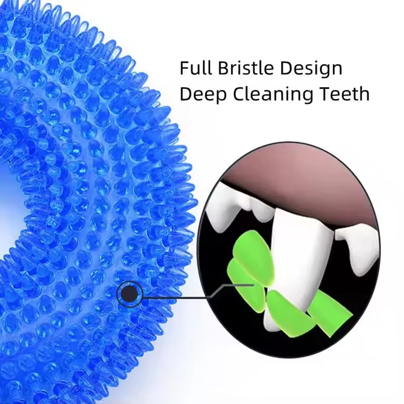 BowLift | Durable Interactive Squeaky Dog Training Ring - TPR Rubber Teeth Cleaner