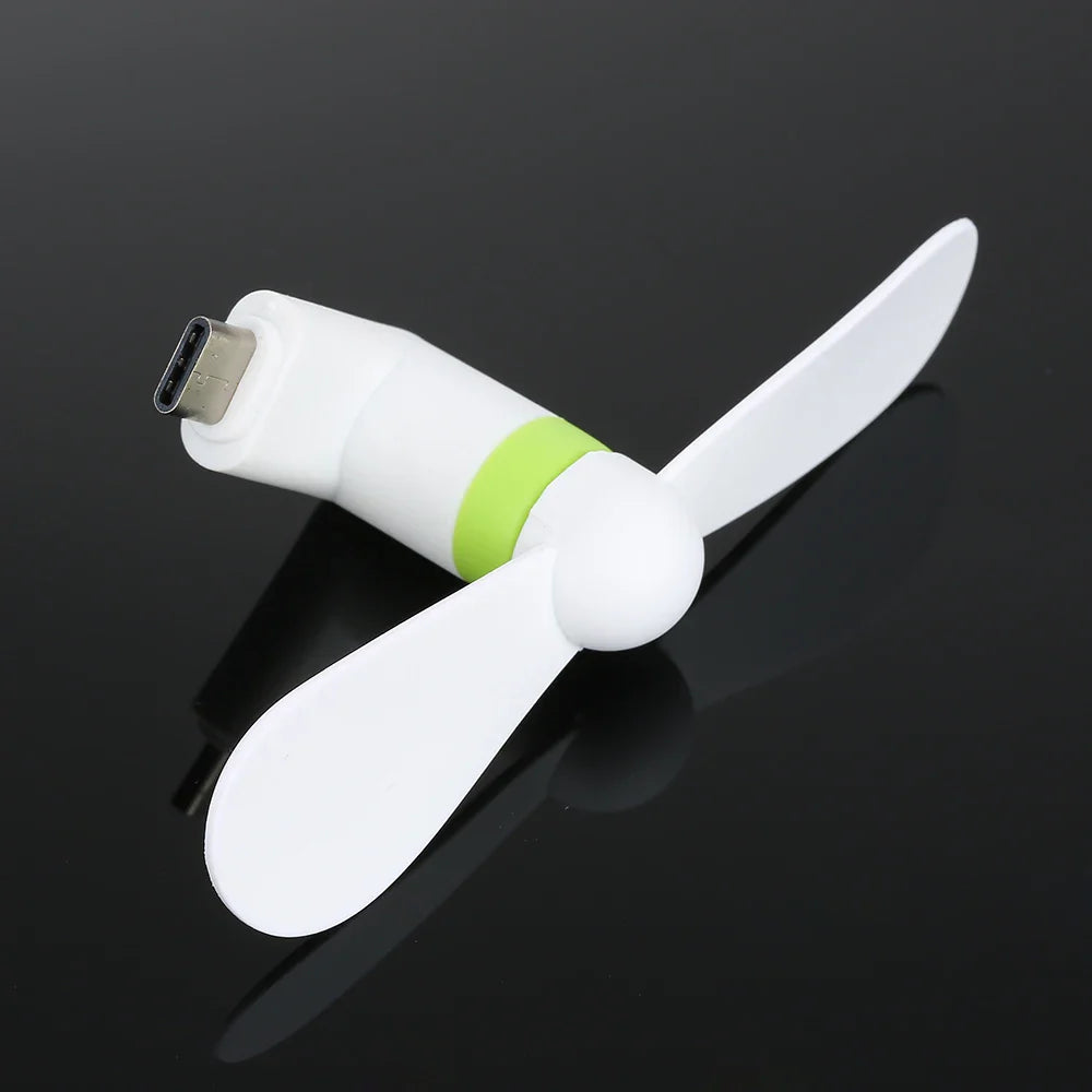 Creative Mini Portable Micro USB Fan - 5V 1W Mobile Phone USB Gadget Fans Tester for Type-C USB-C Cooling Hand Fan | Bowlift