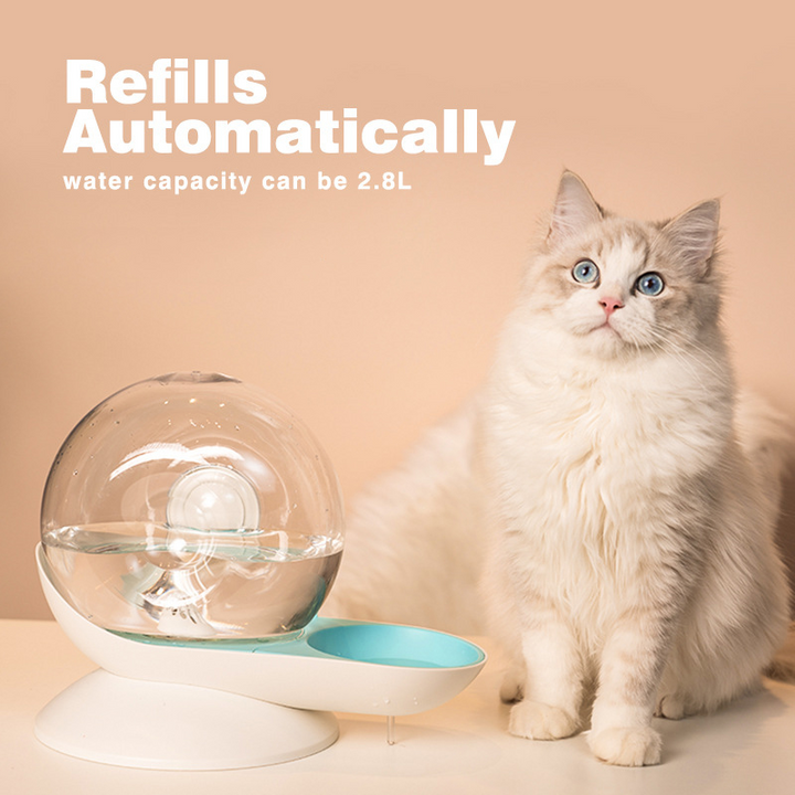 BowLift | AquaPoes Fountain – Automatic Drinking Fountain for Cats and Dogs with Stainless Steel Reservoir