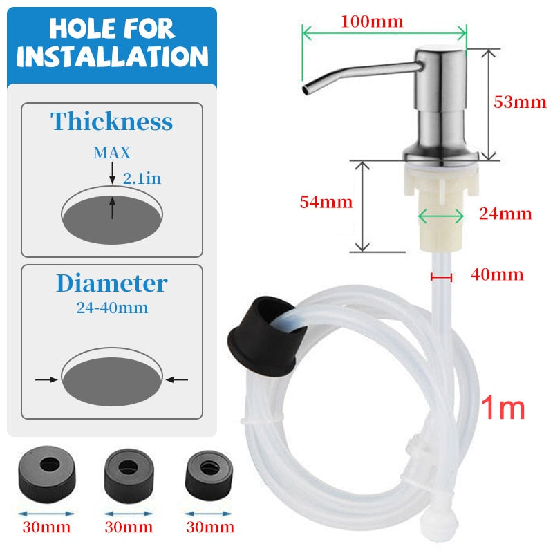 BowLift | Kitchen Sink Built-in Liquid Soap Dispenser Kit