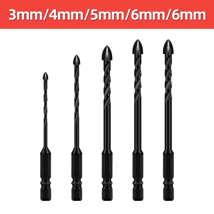 Heavy-Duty Mega Ultimate Cross Hex Drill Bit Set | Bowlift