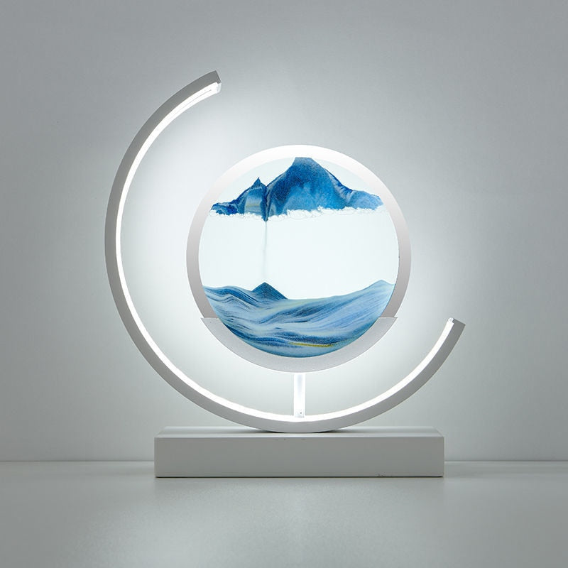 BowLift | Sand Table Lamp | Calming Sandscape Design | Perfect for Home Decor & Relaxation Spaces